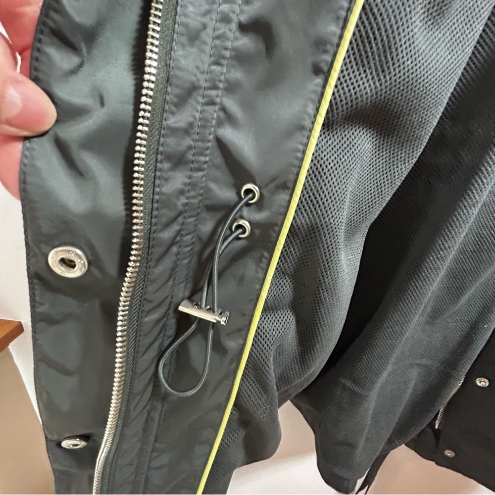BCBGeneration Black Hooded Zipper Snap Utility Jacket Size L - Picture 8 of 16